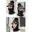 Ensemble bonnet et écharpe tricotés d'hiver taille unique rouge acrylique 5