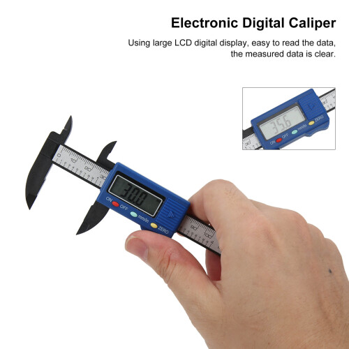 Calibre à vernier numérique 0-100 mm écran LCD ABS 2