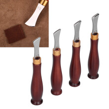 Kit d'arrondisseur de bords en cuir, 4 pièces, 210 g, 15,5 2,5 cm, bois