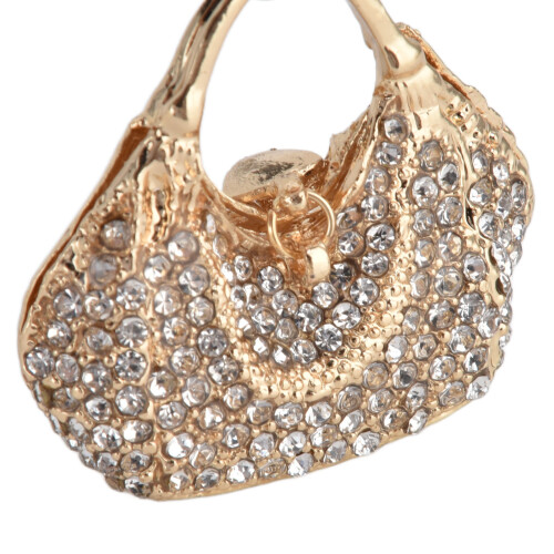 Portachiavi con strass - Ciondolo a forma di borsa 1 pezzo 2