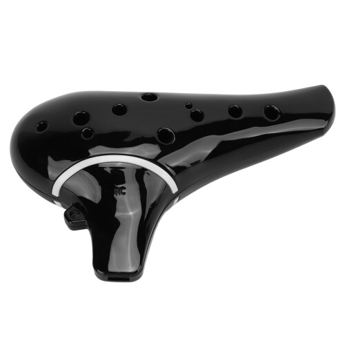 Ocarina 12 trous Alto en Do portable - Noir