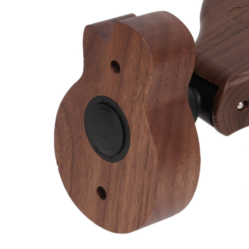 Supporto da parete per chitarra - rilascio automatico del blocco, noce 2