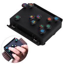 Allenatore di chitarra accordi acustici ABS+PC Nero