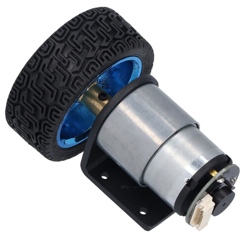 Set motore con encoder JGB37-520, 6V, albero da 6 mm, ottone