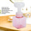 Flacone di schiuma floreale 250ml 16x6.7x6.7cm trasparente 3