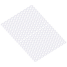 200 pièces clip de bec de poulet en plastique PP, taille L, blanc