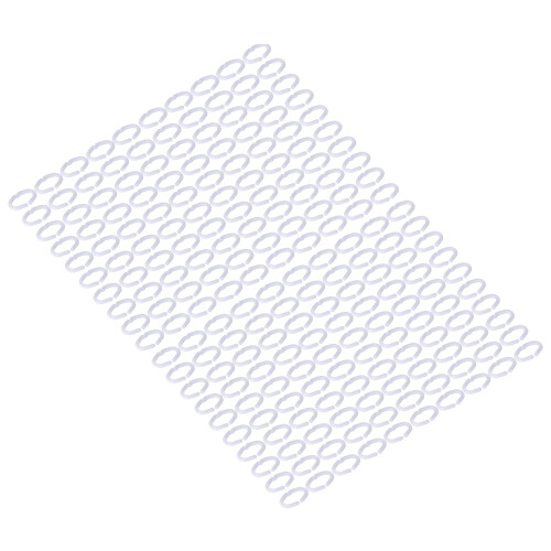 200 pezzi clip per becco di pollo in plastica PP bianco gallo