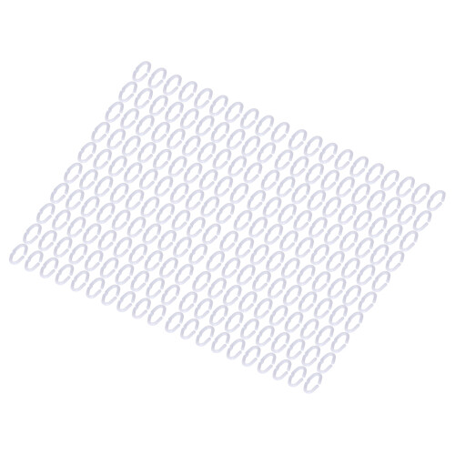 200 pezzi clip per becco di pollo in plastica PP bianco gallo 2