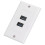 Plaque murale USB 3.0 à 2 ports, ABS, 70x115mm, charge 15