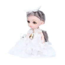 ASM8701-13 17 cm / 6,7 pollici Bambola Baby Doll in PVC tessuto colorato