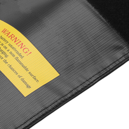 Sac de batterie LiPo RC 18x23 cm, noir, à l'épreuve d'explosion 2
