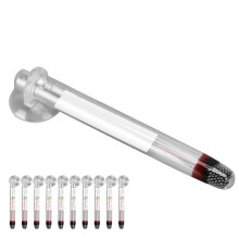Thermomètre en verre pour aquarium, longueur de 11 cm, 1C
