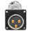 Connettore Aviation AC 500 V 25 A Φ2.5 x 3, Argento 6