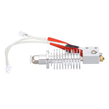 Hotend in metallo V5 con ugello da 0,4 mm, 24 V, 40 W, argento