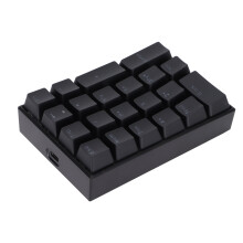 Clavier mécanique filaire 21 touches, interrupteurs à tige verte, rétroéclairé LED, touches durables sans décoloration