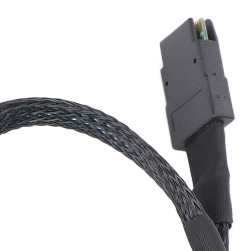 Câble Mini SAS 36 broches 0,5 m bleu/noir 12 Gbps vers 4 SATA 2