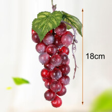 (red) Artificial Fruit Grape Simulated Grape Bunches Lifelike Fake Fruits Plastic Fake Fruit Decorations For Wedding Party Supplies