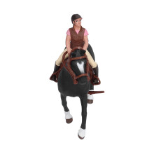 Child's Farm figurine de cheval rodéo modèle jouet pour enfants ornement de cheval rose