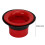 Potenziatore rosso per tamburo ABS+Gomma, Altezza 10,5 cm/4,1in 10