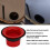 Potenziatore rosso per tamburo ABS+Gomma, Altezza 10,5 cm/4,1in 9