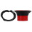 Potenziatore rosso per tamburo ABS+Gomma, Altezza 10,5 cm/4,1in 11