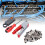 Kit d'outils de sertissage coaxial: ABS + acier à outils 13