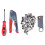 Kit d'outils de sertissage coaxial: ABS + acier à outils 16
