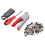 Kit d'outils de sertissage coaxial: ABS + acier à outils 14