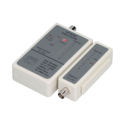 248 Cable Tester Automatic Scanning RJ45 RJ12 RJ11 Network Wires Detector Tracker DC 9V