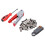 Kit d'outils de sertissage coaxial: ABS + acier à outils 9