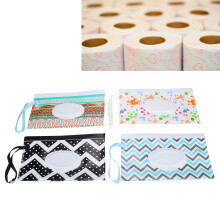Sac-distributeur de lingettes humides en EVA, réutilisable et portable, pour cuisine, salle de bains et bébé
