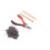 Pinza 3#, 12.5cm, ago 21.9cm, 500 anelli, nero 15