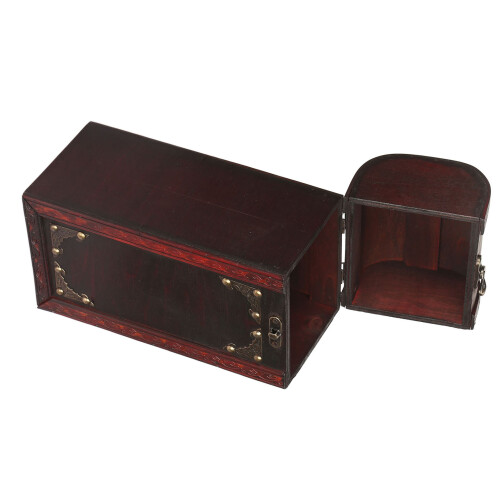 Boîte à vin vintage 34  13,5  12,5 cm 1 bouteille 2