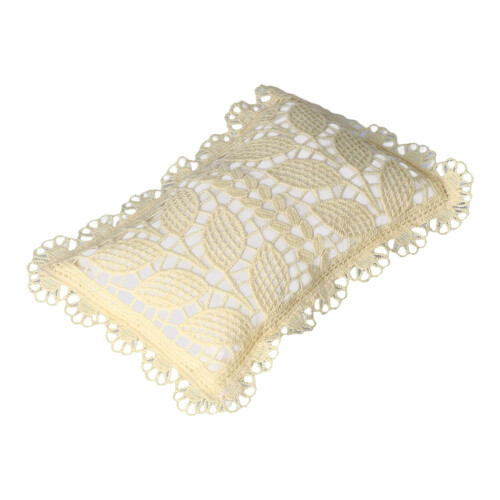 Set coperta fotografica e cuscino beige per neonati 25/17cm 55cm 2