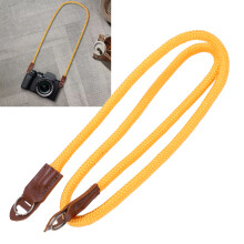 Sangle d'appareil photo universelle à dégagement rapide jaune 115 cm