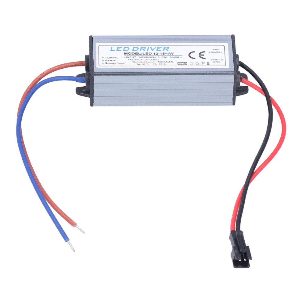 12Â18X1w 300Ma Led Driver Ac95â265V/Dc36â63V Waterproof Led Power Driver For Led Light Strips 7641322114322