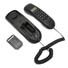 VTC-50 Telefono Fisso in ABS Nero, LCD a 16 cifre, 30/9 Mem