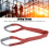 5T Cinghia di sollevamento piatta PES 125mm x 2m rossa 10