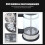 Cafetière à piston pour infusion manuelle de 350 ml, dimensions 7,5  7,5  16 cm 10