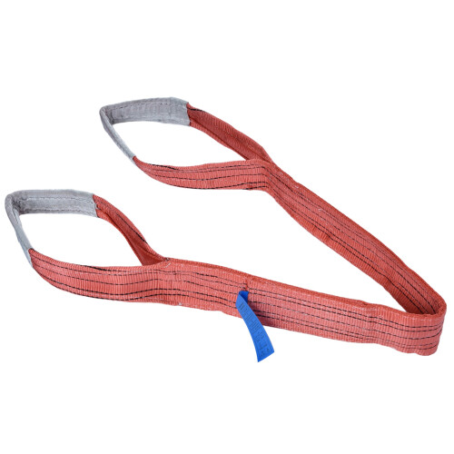 5T Cinghia di sollevamento piatta PES 125mm x 2m rossa 2