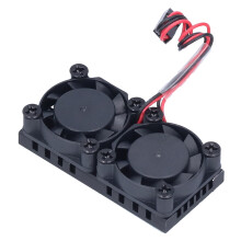 Raspberry Pi 3B/3B+/4 4B Ventola di raffreddamento a basso rumore ABS dissipatore di calore radiatore