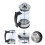 Cafetière à piston pour infusion manuelle de 350 ml, dimensions 7,5  7,5  16 cm 16