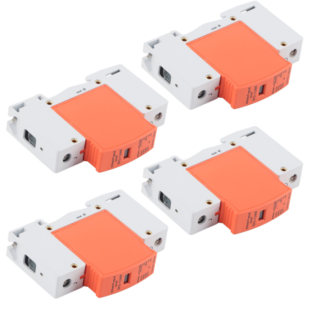 4Pcs 1P Surge Protective Device Din Rail Mounting Spd House Arrester Protector Ac 420V Rmu1‑C40 9311322115404