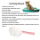 Pelle à litière pour chat 22,7  10,9 cm blanc et rose 3