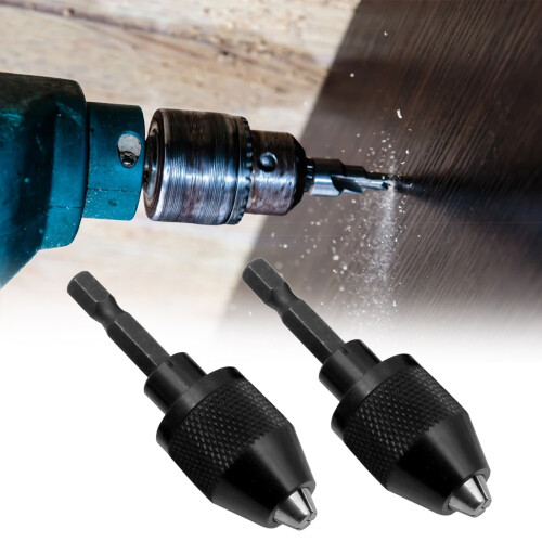 Précision 1/4 de pouce à tige hexagonale mandrin sans clé conversion pour perceuses AU 1