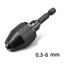 Précision 1/4 de pouce à tige hexagonale mandrin sans clé conversion pour perceuses AU