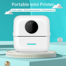 Imprimante thermique de poche 800 mAh 58 mm 8x8x4 cm noir