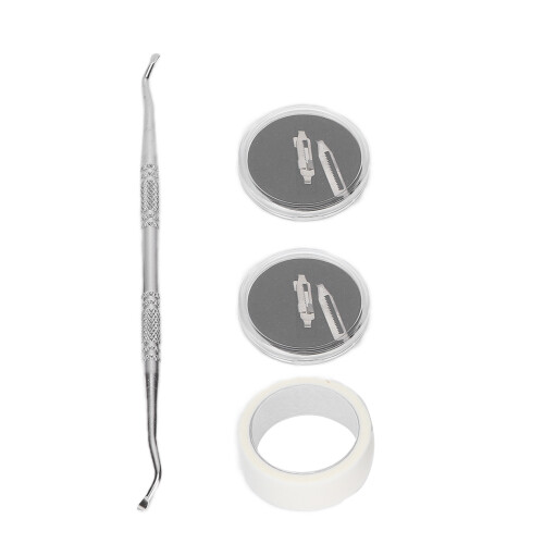 2 pièces Correcteur d'ongle incarné en acier inoxydable 1