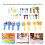 Pennelli per bambini 30 pezzi set, multicolore, misure 4