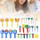 Pennelli per bambini 30 pezzi set, multicolore, misure 16